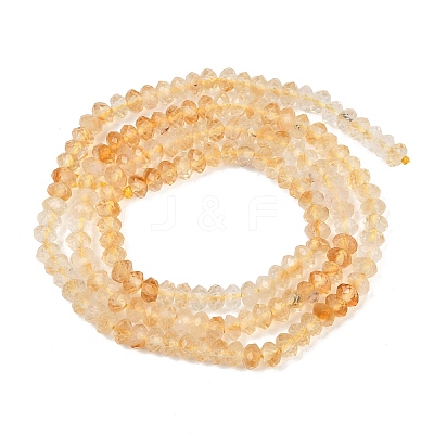 Heated Natural Citrine Beads Strands G-B175-A05-2x4mm-1