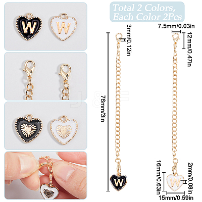 2 Sets Alloy Enamel Cup Pendant Decorations HJEW-SC0001-56W-1
