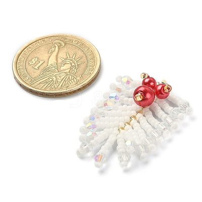 MIYUKI Rocailles Beaded Pendents PALLOY-MZ00148-01-1