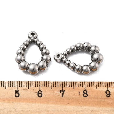 304 Stainless Steel Pendants STAS-V002-09P-1
