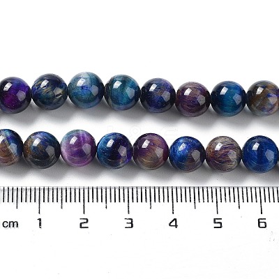 Natural Rainbow Tiger Eye Beads Strands G-NH0002-A01-B01-1