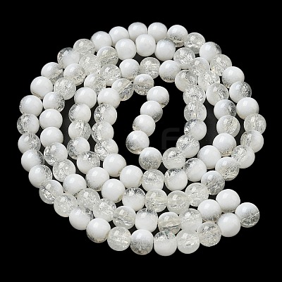 Crackle Glass Beads X1-GLAA-U001-8mm-07-1