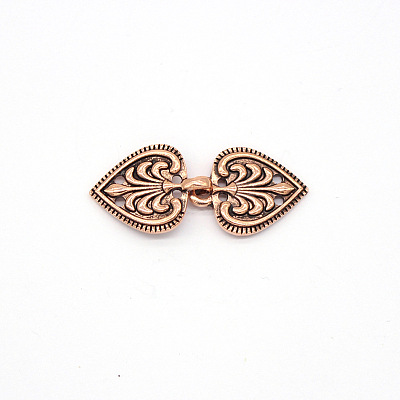 Eco-Friendly Zinc Alloy Hook Clasps PALLOY-WH0031-01R-1