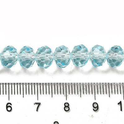 Transparent Baking Paint Glass Beads X1-DGLA-A034-T8mm-D12-1