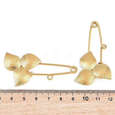 Trillium 304 Stainless Steel Safety Pins Brooch Findings SA-CBA098D-14C-G01-1