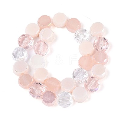 Electroplate Glass Beads Strands EGLA-N022-03A-A08-1