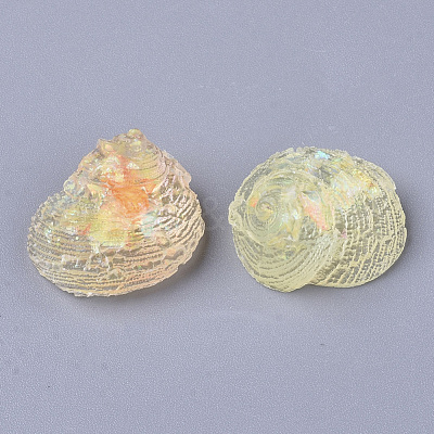Transparent Epoxy Resin Cabochons CRES-T020-02D-1