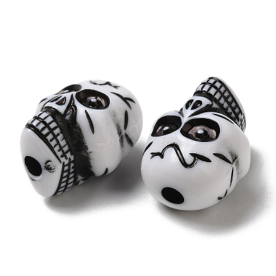 Opaque Acrylic Beads X-OACR-C016-14A-1