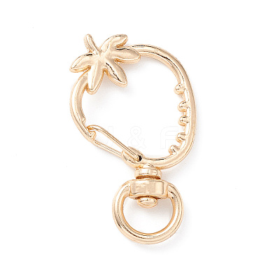Strawberry Alloy Swivel Clasps X-FIND-L012-01KCG-1