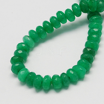 Natural White Jade Bead Strands X-G-R168-6x4mm-08-1