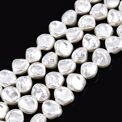 ABS Plastic Imitation Pearl Beads Strands KY-N015-14A-1