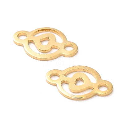 Brass Connector Charms KK-F907-10G-1