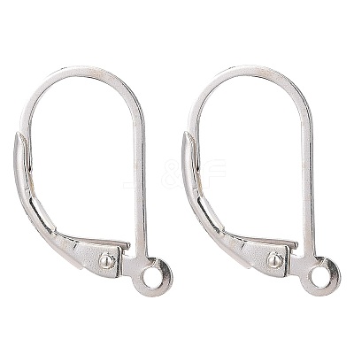 925 Sterling Silver Leverback Earring Findings STER-T002-227S-1