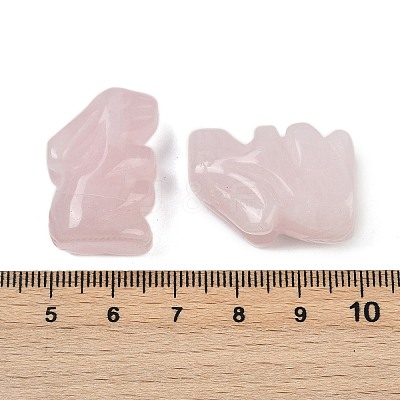Natural Rose Quartz Rabbit Display Decorations G-R007-02J-1