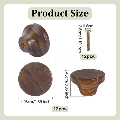 Round Wooden Drawer Handles AJEW-WH0752-203-1