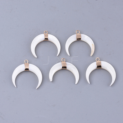 Freshwater Shell Pendants SHEL-T012-58G-1