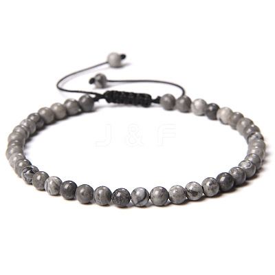 Adjustable Women's Map Stone Beaded Bracelet LS-CN3407-12-1