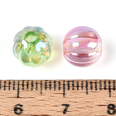 UV Plating Transparent Acrylic Beads OACR-N153-03-1