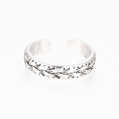 Brass Cuff Toe Rings RJEW-G100-12A-1