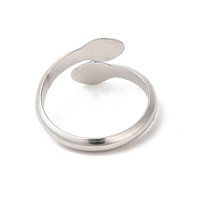 Non-Tarnish 304 Stainless Steel Cuff Rings RJEW-E063-23P-1