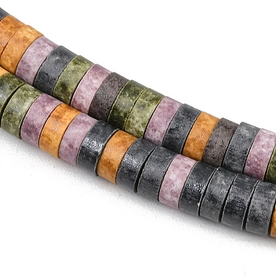 Matte Porcelain Heishi Wheel Beads Strands PR-CBA03B0-03E-1
