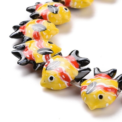 Handmade Porcelain Beads PORC-G002-54A-1