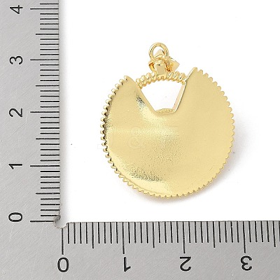 Cat Eye Pendants KK-P294-42G-01-1
