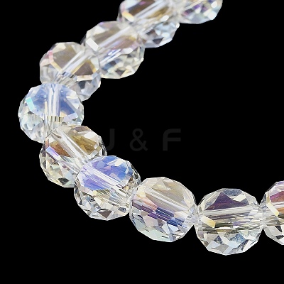 Electroplate Glass Beads Strands EGLA-L045-G-AB01-1
