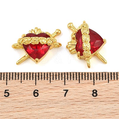 Brass & Faceted Glass Connector Charms GL-CBA96FD-03A-G-1