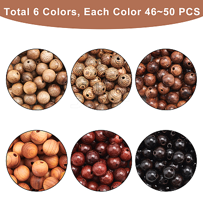 Natural Wood Beads WOOD-PH0001-23-LF-1