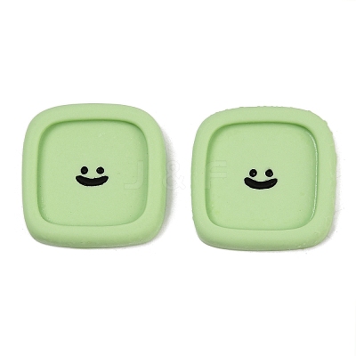 Smiling Face Resin Cabochons CRES-S372-01E-1