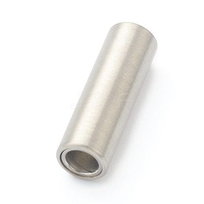 Tarnish Resistant 304 Stainless Steel Magnetic Clasps with Glue-in Ends STAS-B017-01A-P-1