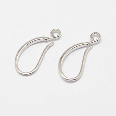 Brass Earring Hooks KK-F714-06P-1