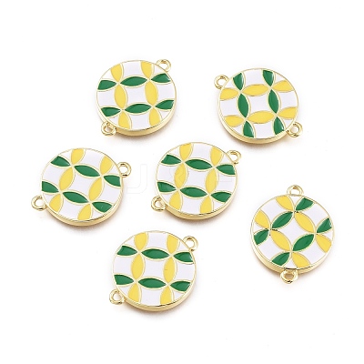 Brass Enamel Links Connectos KK-P9710-A02-1