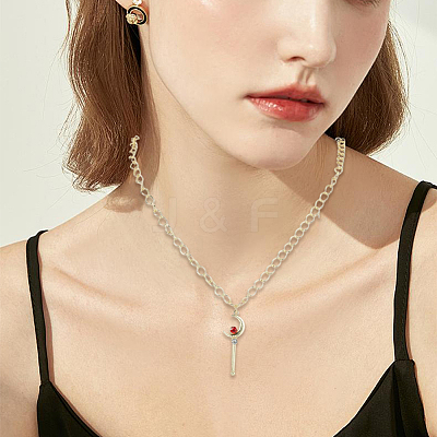 24Pcs 4 Colors Alloy Rhinestone Big Pendants FIND-SC0024-08-1