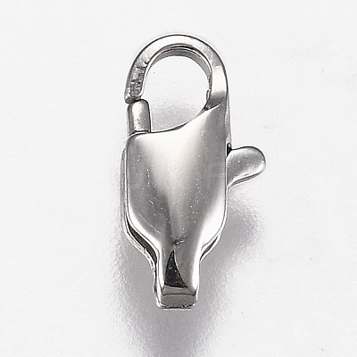 Tarnish Resistant 316 Surgical Stainless Steel Lobster Claw Clasps STAS-Z013-01A-1