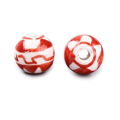 Handmade Porcelain Beads PORC-Q007-07E-1