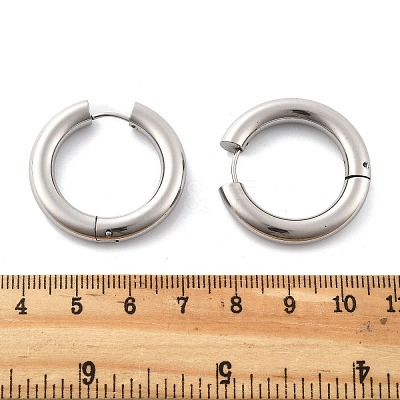 201 Stainless Steel Hoop Earrings EJEW-P304-13A-P-1