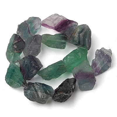 Raw Rough Natural Fluorite Beads Strands G-A216-01-1