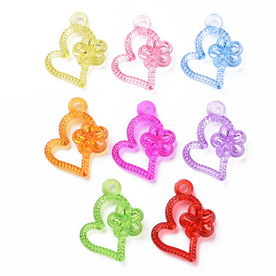 Transparent Acrylic Pendants MACR-N013-026-1