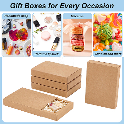 Kraft Paper Storage Gift Drawer Boxes CON-WH0095-56B-1