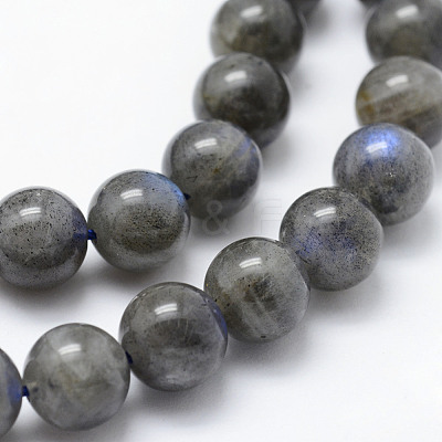 Natural Labradorite Beads Strands G-P326-01-6mm-1