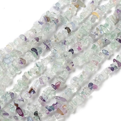 Natural Fluorite Beads Strands G-D335-01-1