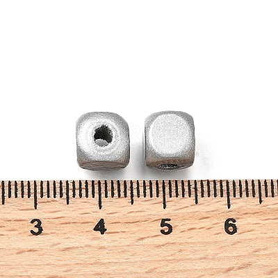 Spray Painted Wooden Beads WOOD-P021-01B-01-1