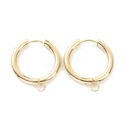 201 Stainless Steel Huggie Hoop Earring Findings STAS-P283-01J-G-1