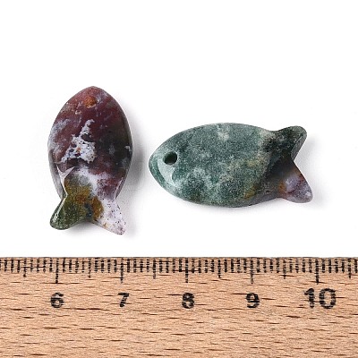 Natural Indian Agate Pendants X-G-N342-106E-1