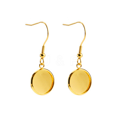 201 Stainless Steel Dangle Earrings EJEW-P001-A02-G-1