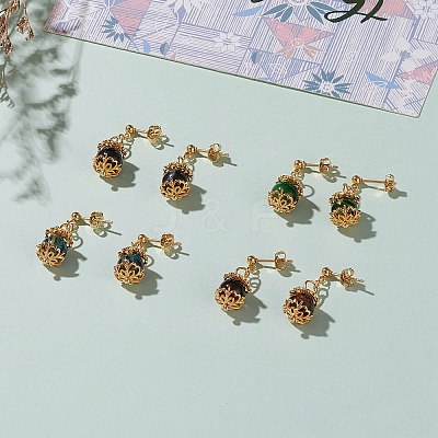 Dangle Stud Earrings EJEW-JE04440-1