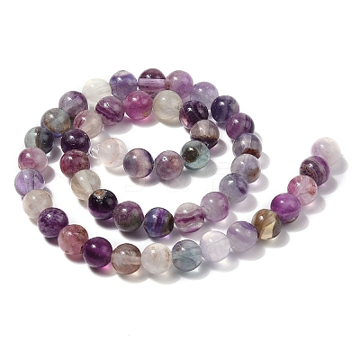 Natural Purple Fluorite Beads Strands X-G-G184-A01-01-1