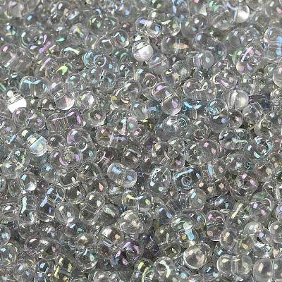 AB Color Plated Glass Seed Beads SEED-L011-06B-14-1